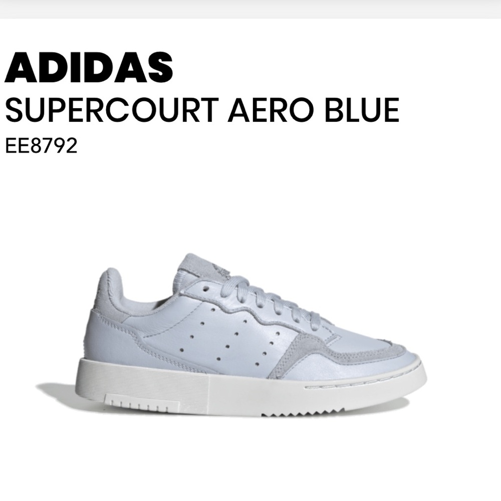 Adidas Supercourt Light Blue Sneakers